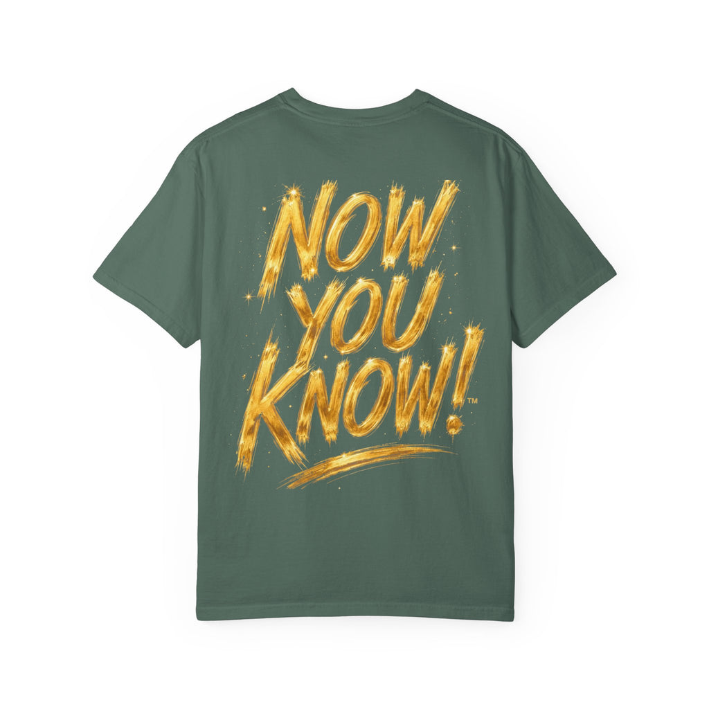 GODiQ Royal Kingdom™ Urban Armor Wear – "Now You Know" 18K Gold Graphic Unisex T-shirt