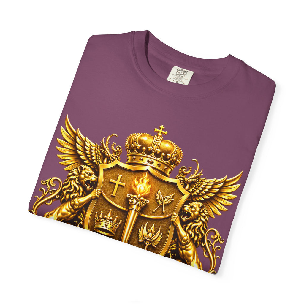 GODiQ™ Royal Crest T-Shirt – Urban Armor™ Premium Christian Faith Graphic Tee | Luxury Kingdom Apparel