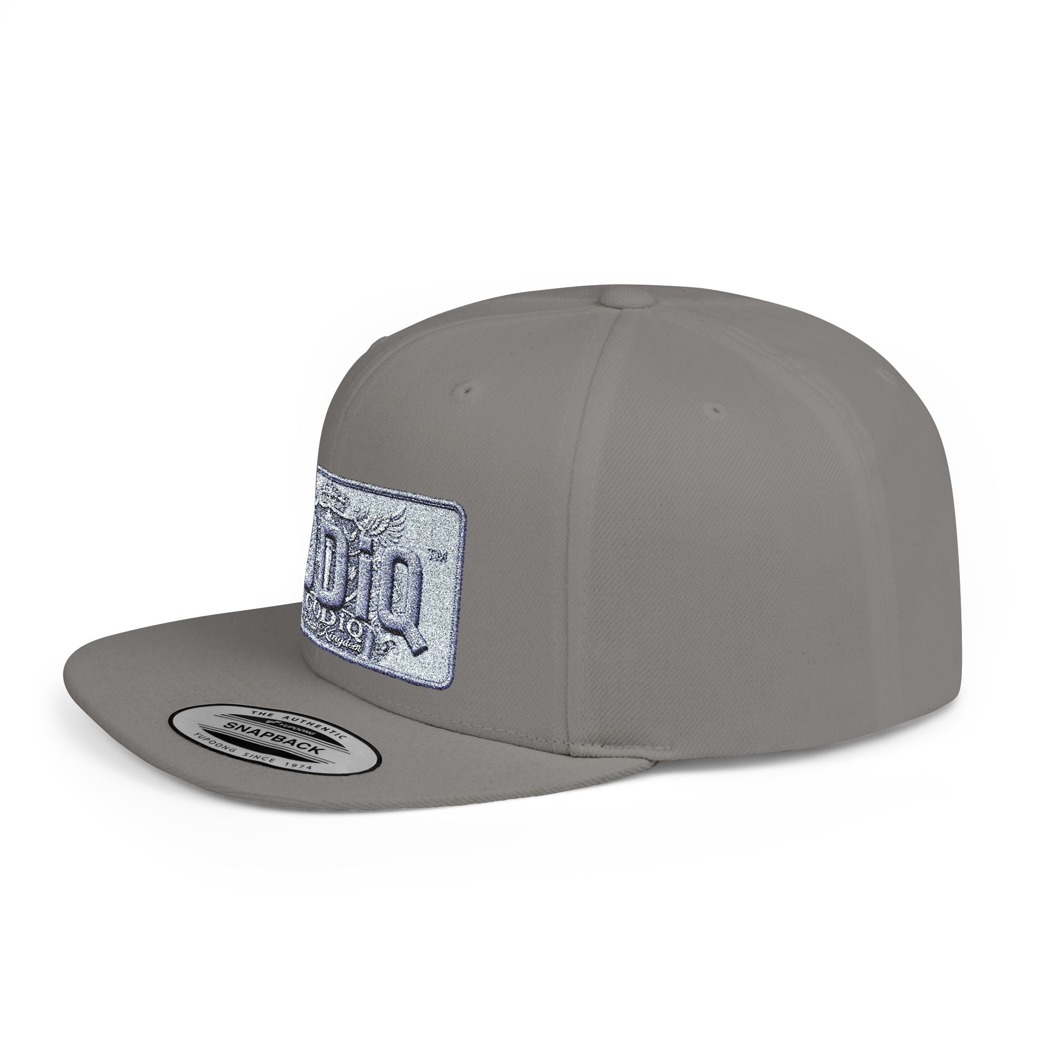 GODiQ Royal Kingdom™ Urban Armor Wear™ Sparkle Sequin GODiQ™ Patch Flat Bill Snapback | Luxury Christian Streetwear Cap