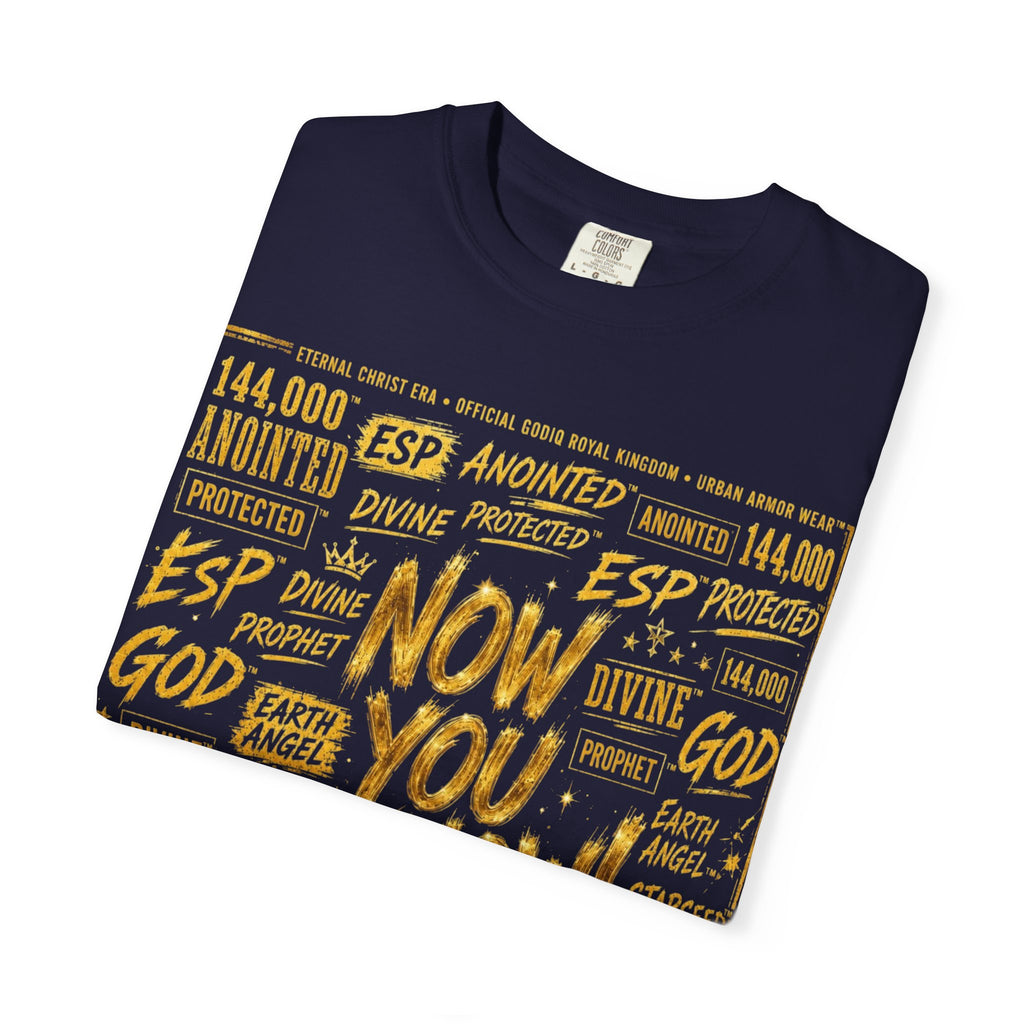 GODiQ Royal Kingdom™ Urban Armor Wear – "Now You Know" 18K Gold Graphic Unisex T-shirt