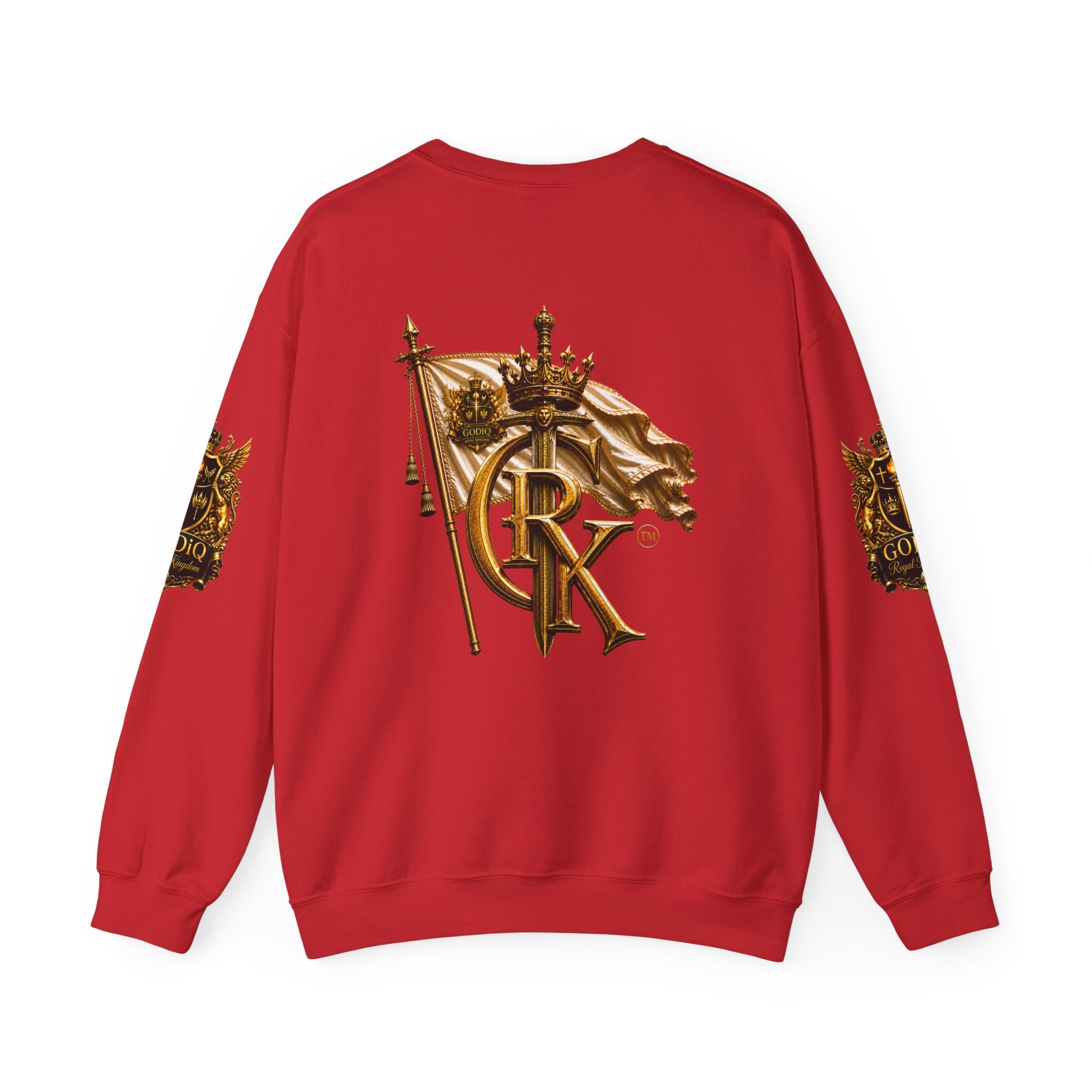 GODiQ Royal Kingdom™ "Lord I Need You Right Now" Crewneck Sweatshirt | Luxury Christian Graphic Sweatshirt | Premium Faith Streetwear | Gold Script Gospel Apparel