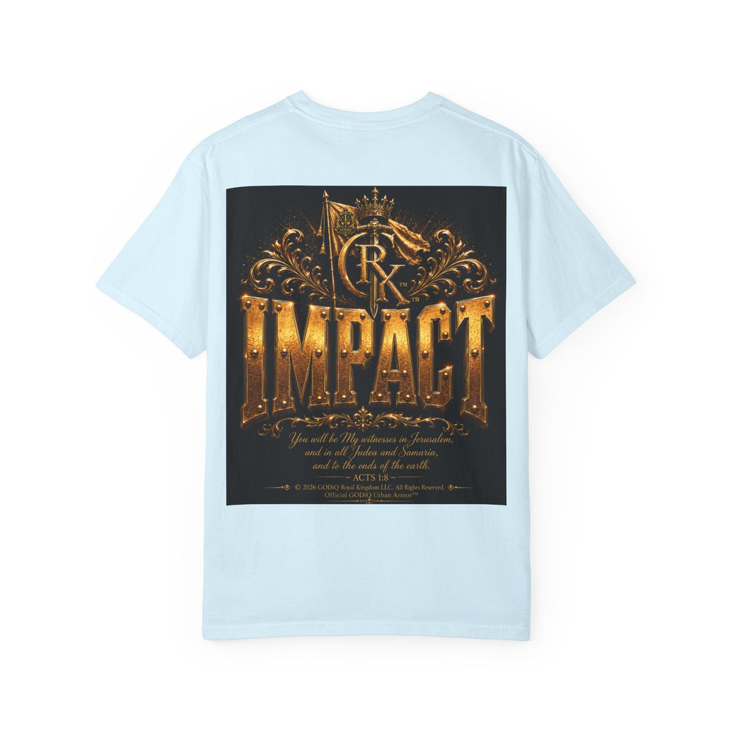 Legendary Impact™ Graphic T-Shirt – Luxury Christian Streetwear | Premium Garment-Dyed Heavyweight Tee | GODiQ Urban Armor™