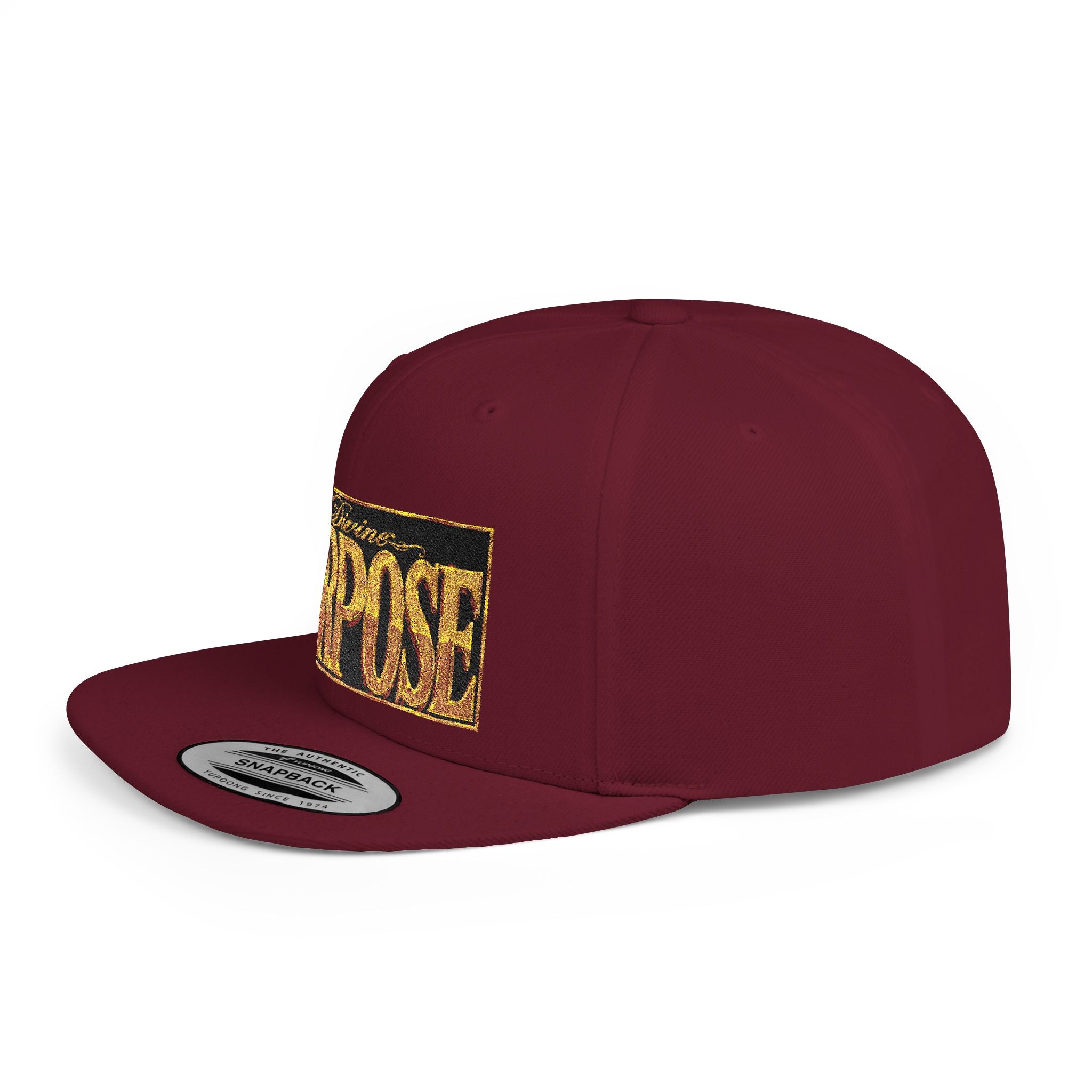 GODiQ Royal Kingdom™ Divine Purpose™ Snapback Hat – "PURPOSE" Premium Flat Bill Cap | Luxury Christian Streetwear | Urban Armor Wear™ Kingdom Identity Hat