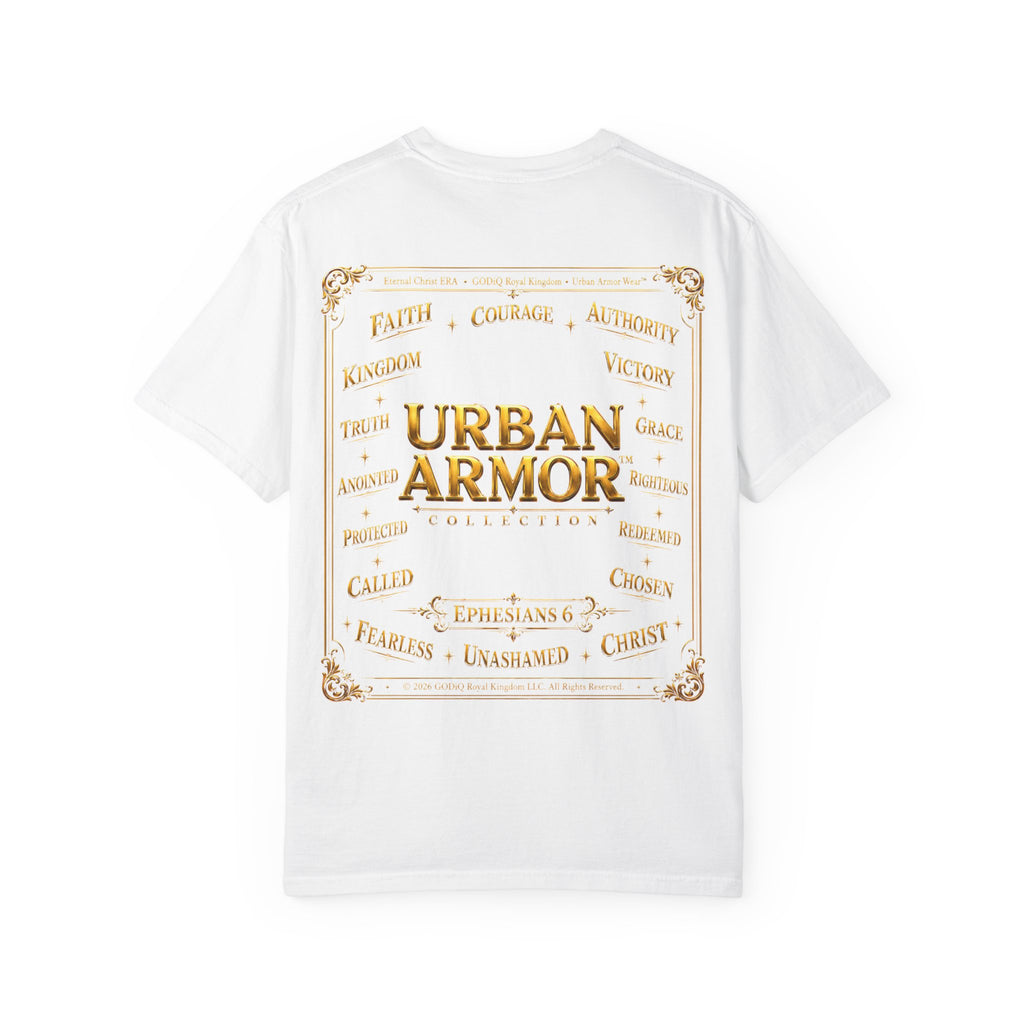GODiQ™ Royal Crest T-Shirt – Urban Armor™ Premium Christian Faith Graphic Tee | Luxury Kingdom Apparel