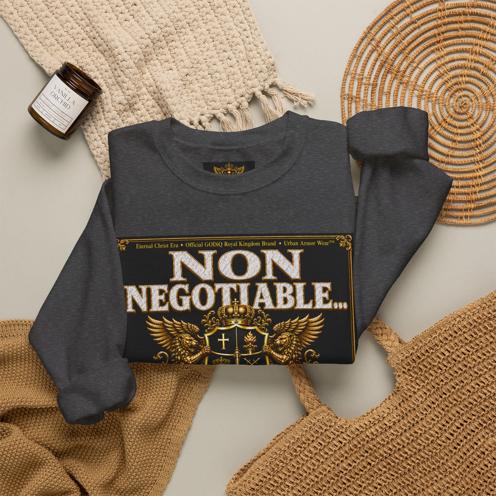Faith Statement Sweatshirt - "Non Negotiable: Soul Sold Out For God" Crewneck