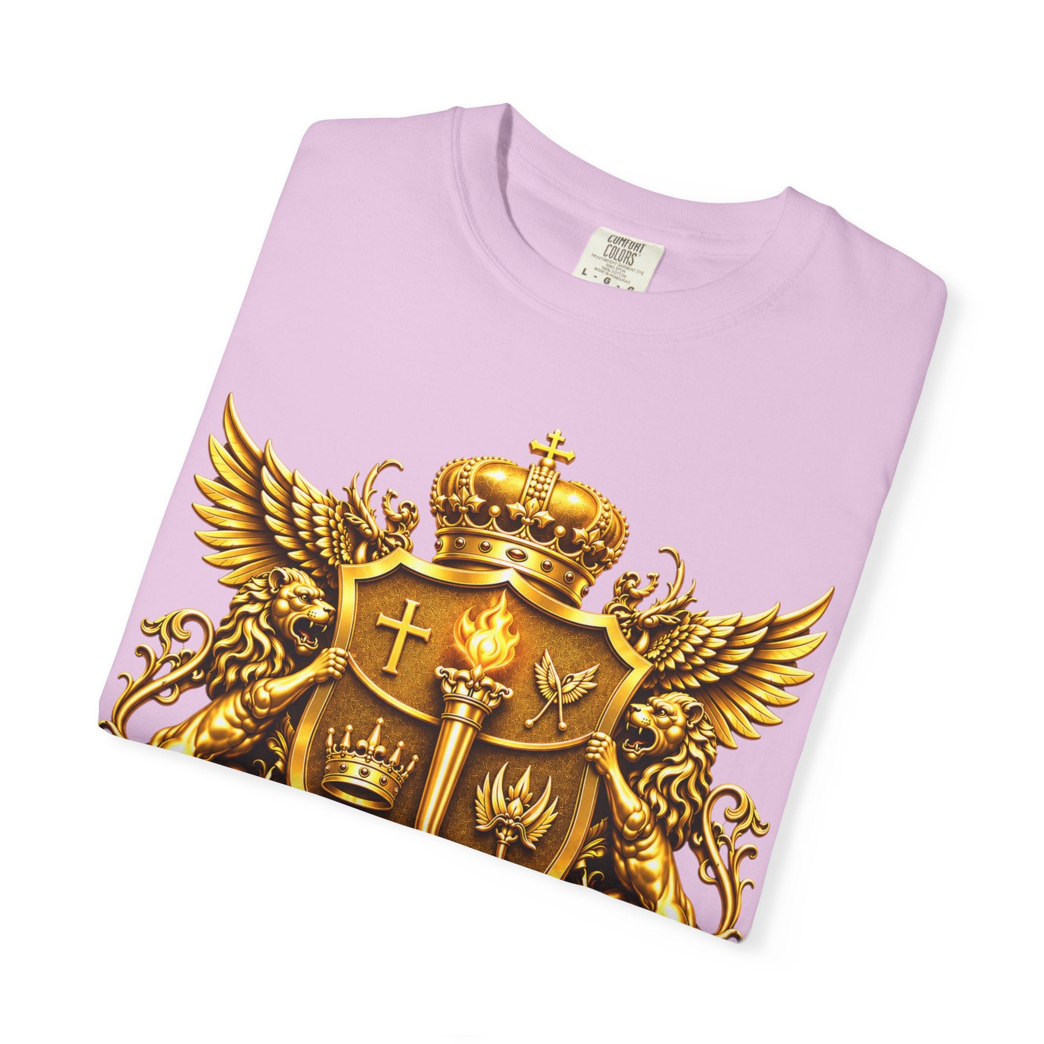GODiQ™ Royal Crest T-Shirt – Urban Armor™ Premium Christian Faith Graphic Tee | Luxury Kingdom Apparel