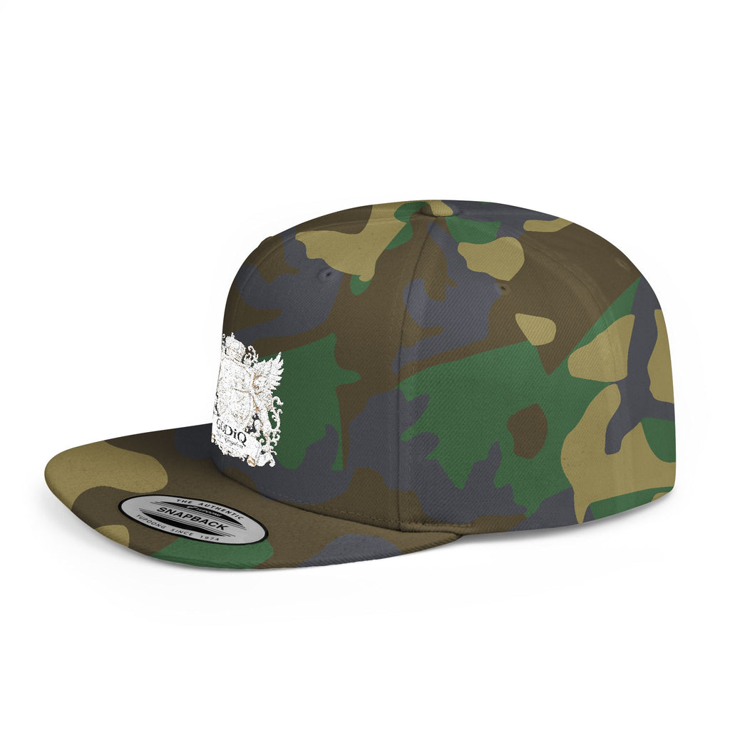 GODiQ Pearl Crest Hat Luxury Pearl Satin White Heritage Crest Cap| Premium Christian Streetwear