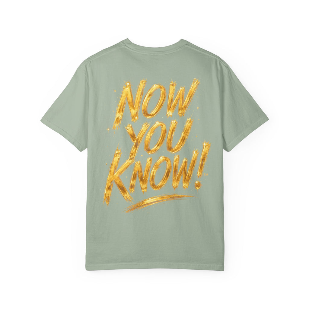 GODiQ Royal Kingdom™ Urban Armor Wear – "Now You Know" 18K Gold Graphic Unisex T-shirt