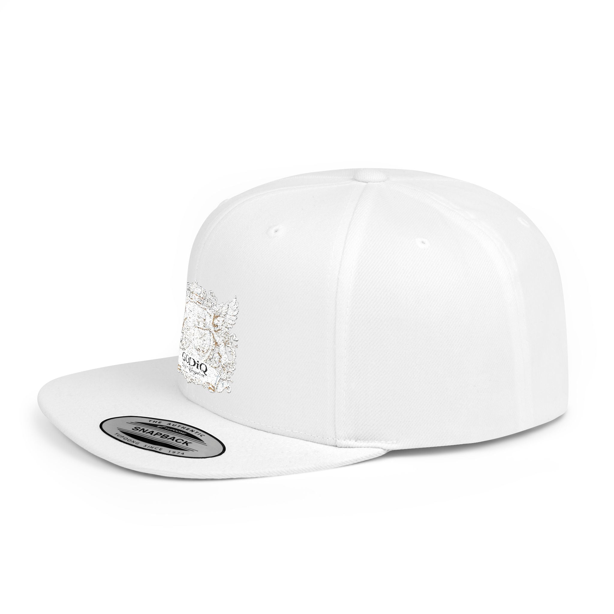 GODiQ Pearl Crest Hat Luxury Pearl Satin White Heritage Crest Cap| Premium Christian Streetwear