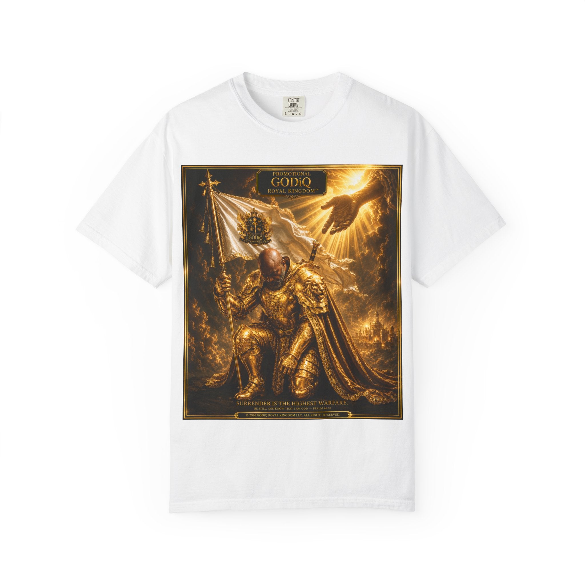 GODiQ Royal Kingdom™ "Navigating to Glory" Christian Book Cover T-Shirt – Premium Inspirational Author Tee | Sir Ron J. Brown Prophetic Memoir | Comfort Colors® 1717