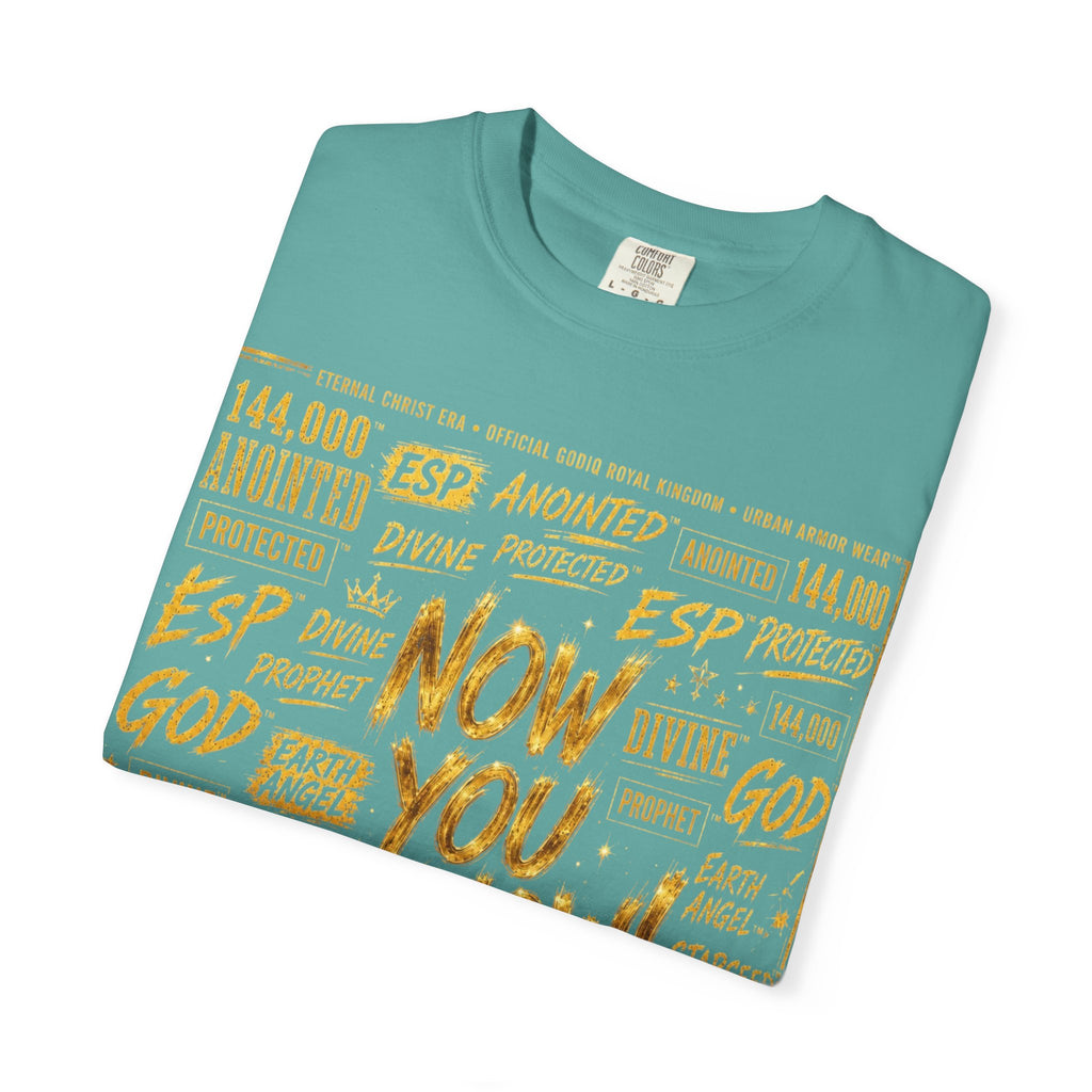 GODiQ Royal Kingdom™ Urban Armor Wear – "Now You Know" 18K Gold Graphic Unisex T-shirt