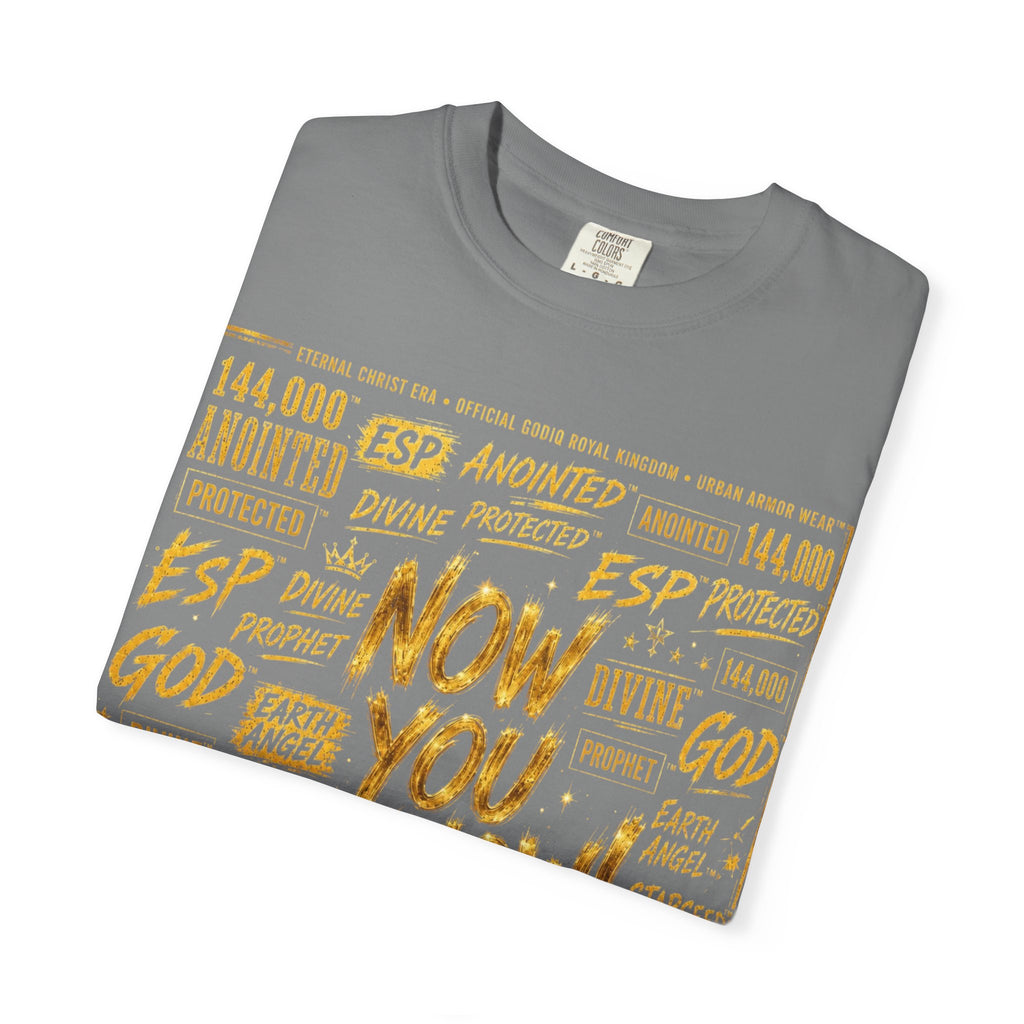 GODiQ Royal Kingdom™ Urban Armor Wear – "Now You Know" 18K Gold Graphic Unisex T-shirt
