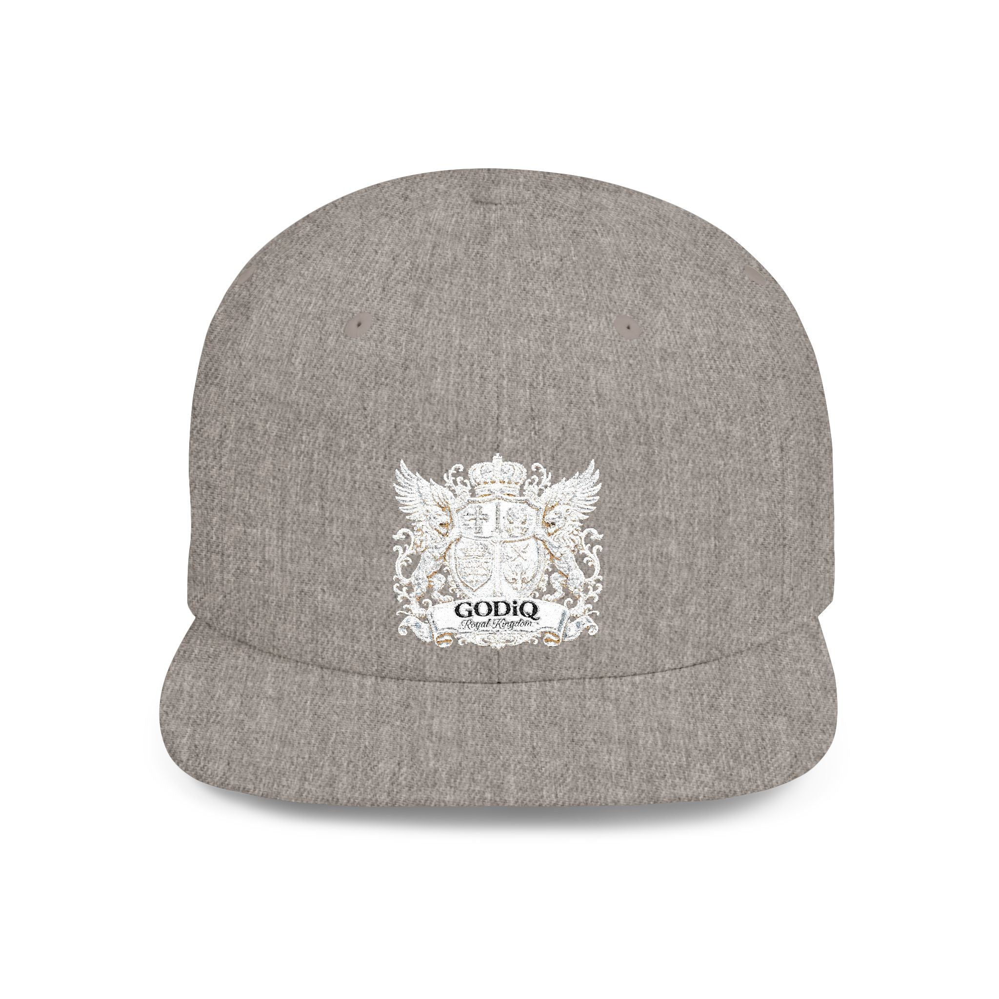 GODiQ Pearl Crest Hat Luxury Pearl Satin White Heritage Crest Cap| Premium Christian Streetwear