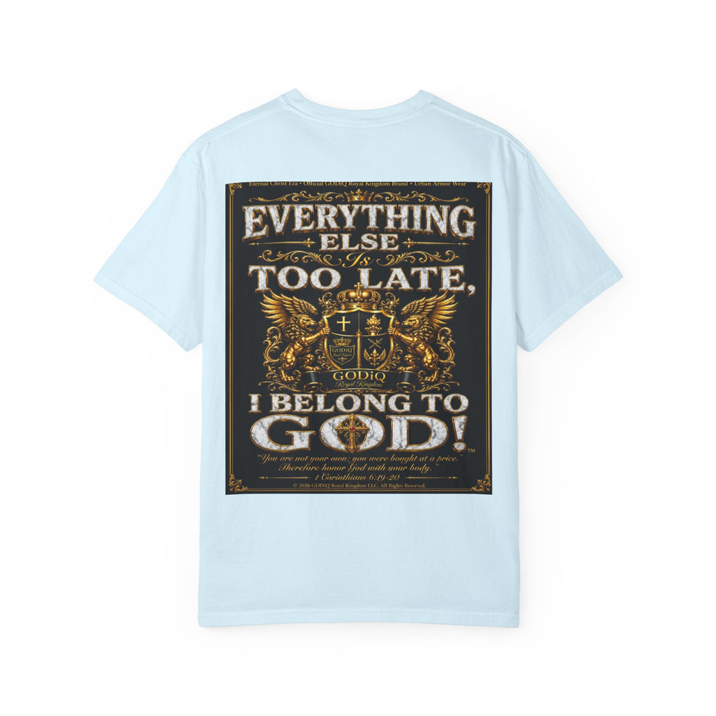 GODiQ™ Royal Kingdom Urban Armor Wear™ "NON NEGOTIABLE™: SOUL SOLD OUT FOR GOD™" Luxury Christian Graphic T-Shirt | Premium Faith Apparel | 24K Gold Heraldic Kingdom Statement Tee