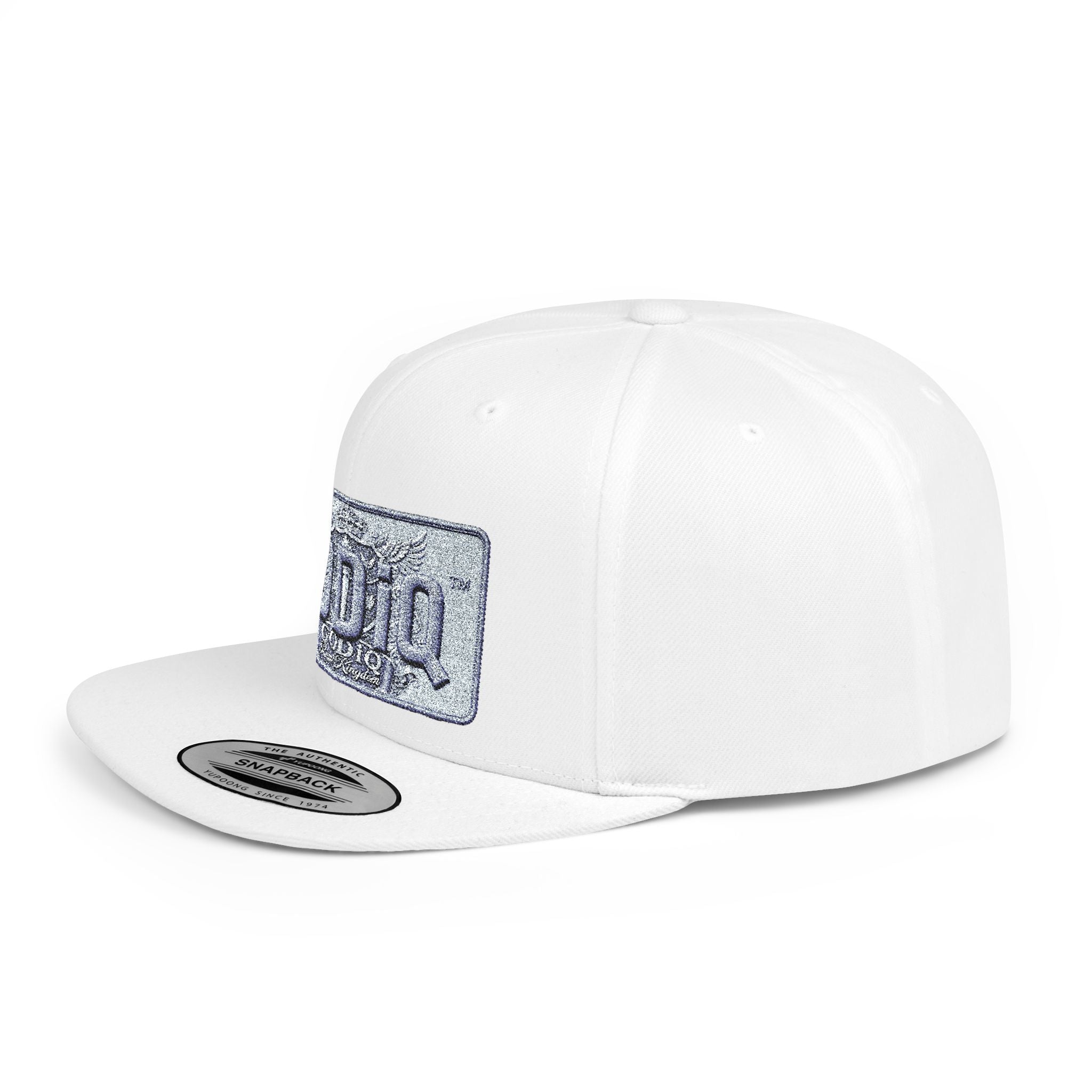 GODiQ Royal Kingdom™ Urban Armor Wear™ Sparkle Sequin GODiQ™ Patch Flat Bill Snapback | Luxury Christian Streetwear Cap