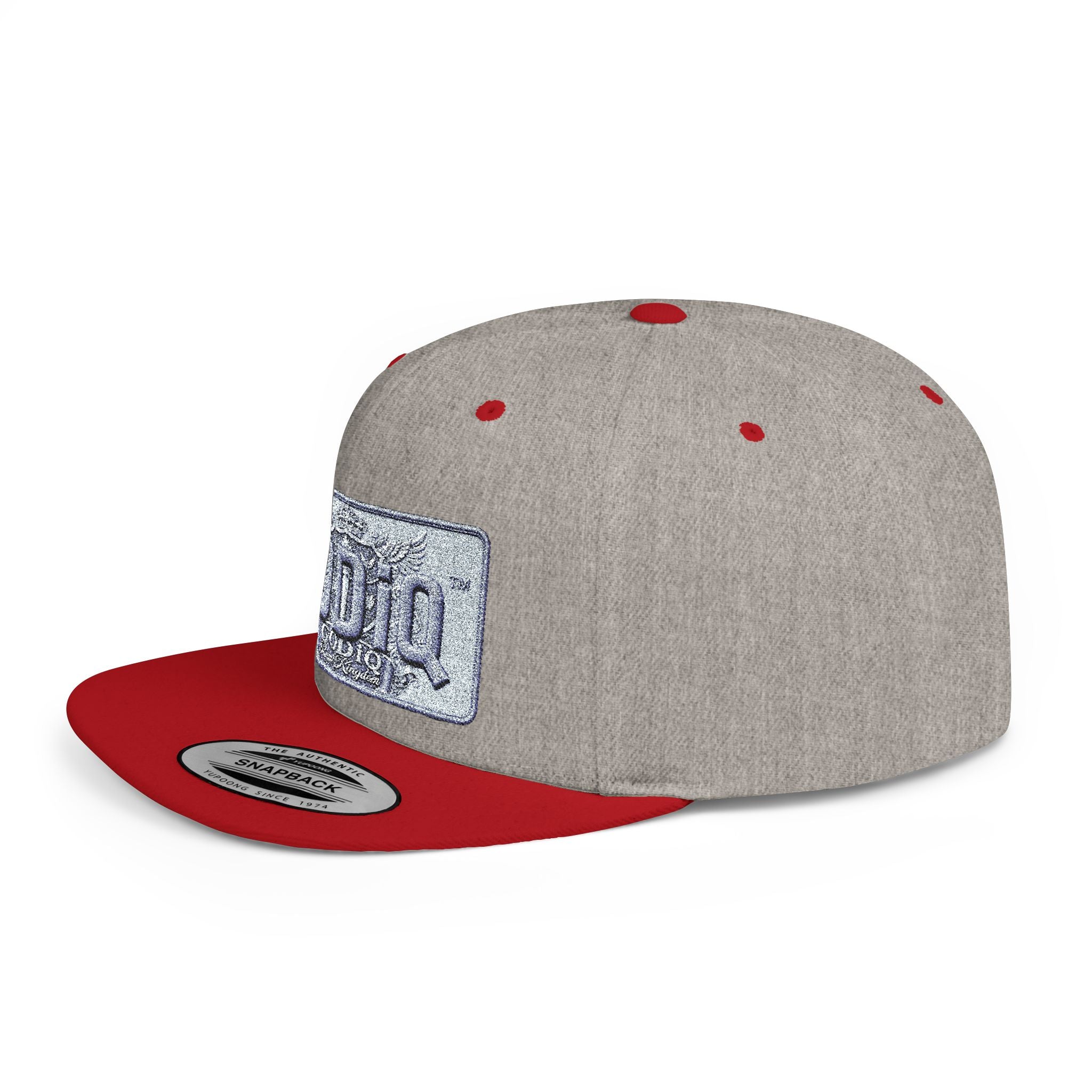 GODiQ Royal Kingdom™ Urban Armor Wear™ Sparkle Sequin GODiQ™ Patch Flat Bill Snapback | Luxury Christian Streetwear Cap