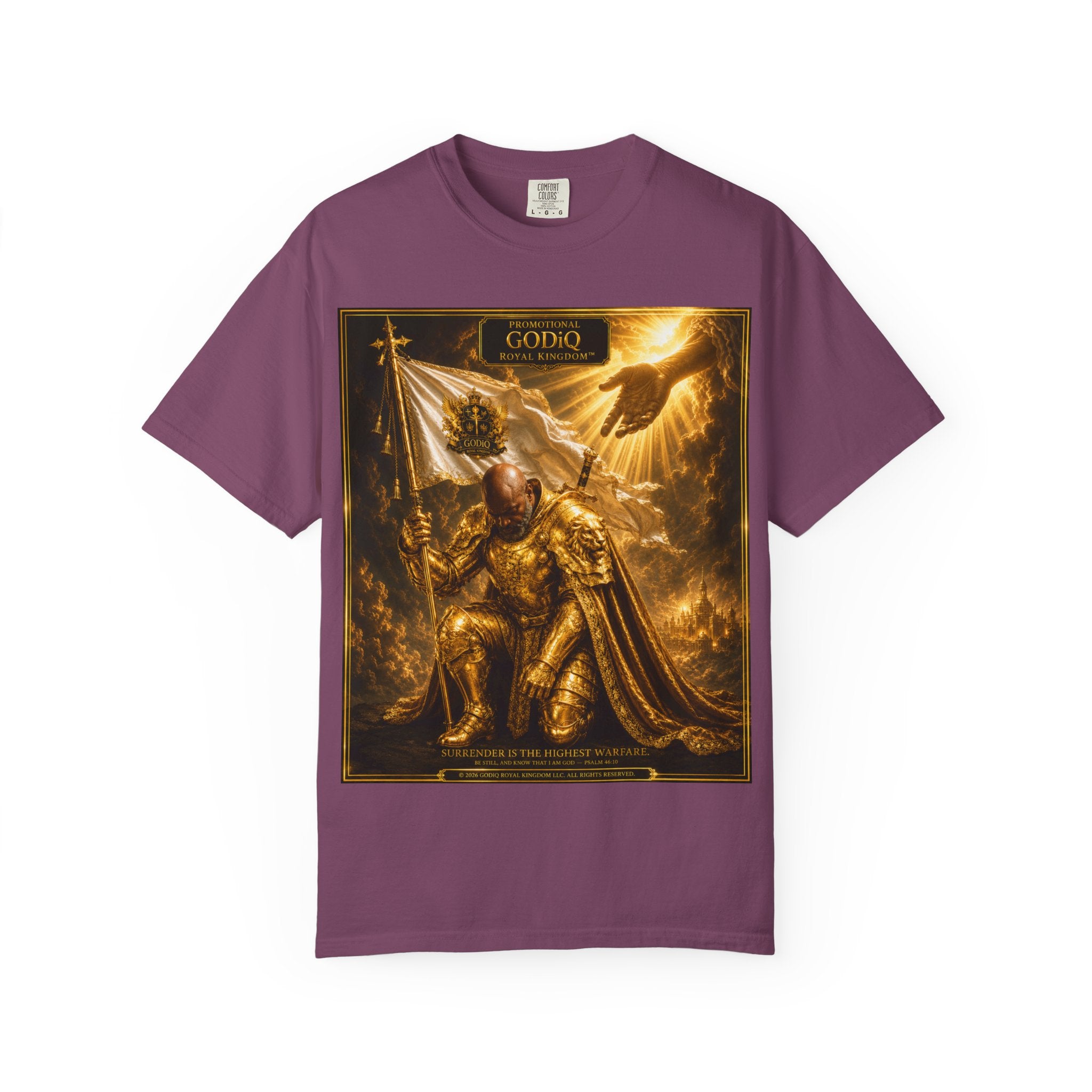 GODiQ Royal Kingdom™ "Navigating to Glory" Christian Book Cover T-Shirt – Premium Inspirational Author Tee | Sir Ron J. Brown Prophetic Memoir | Comfort Colors® 1717