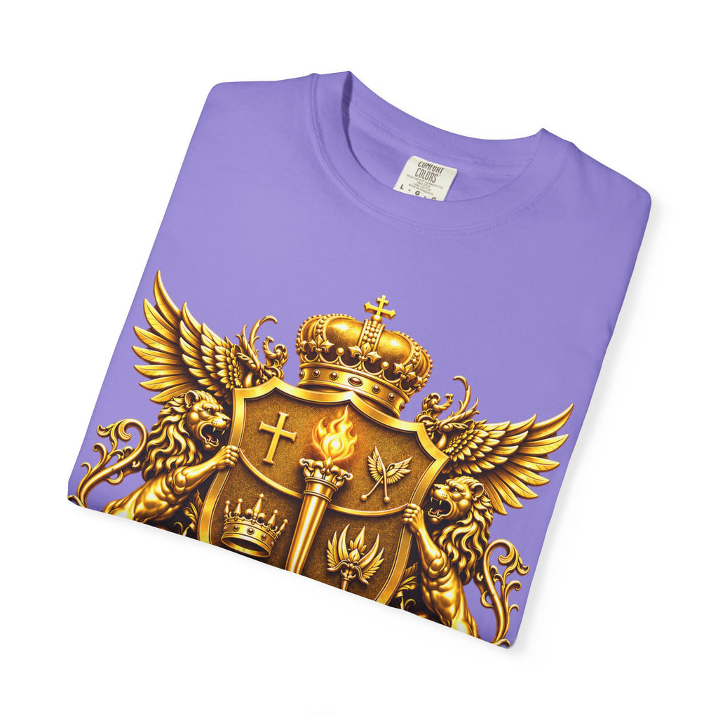 GODiQ™ Royal Crest T-Shirt – Urban Armor™ Premium Christian Faith Graphic Tee | Luxury Kingdom Apparel