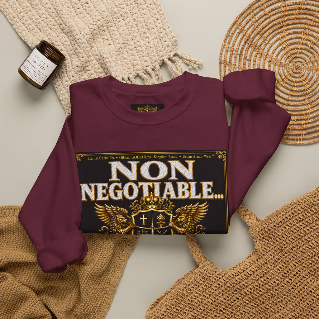Faith Statement Sweatshirt - "Non Negotiable: Soul Sold Out For God" Crewneck