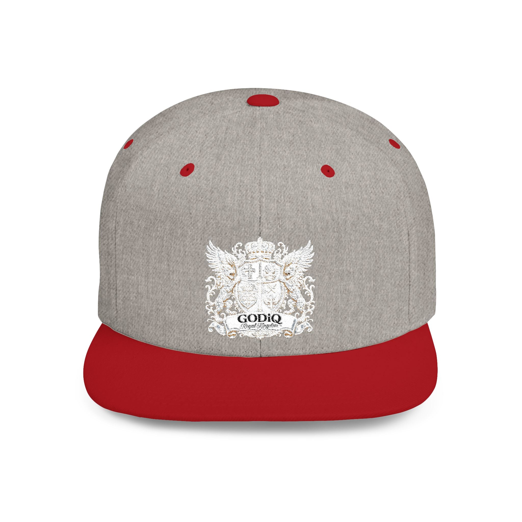 GODiQ Pearl Crest Hat Luxury Pearl Satin White Heritage Crest Cap| Premium Christian Streetwear