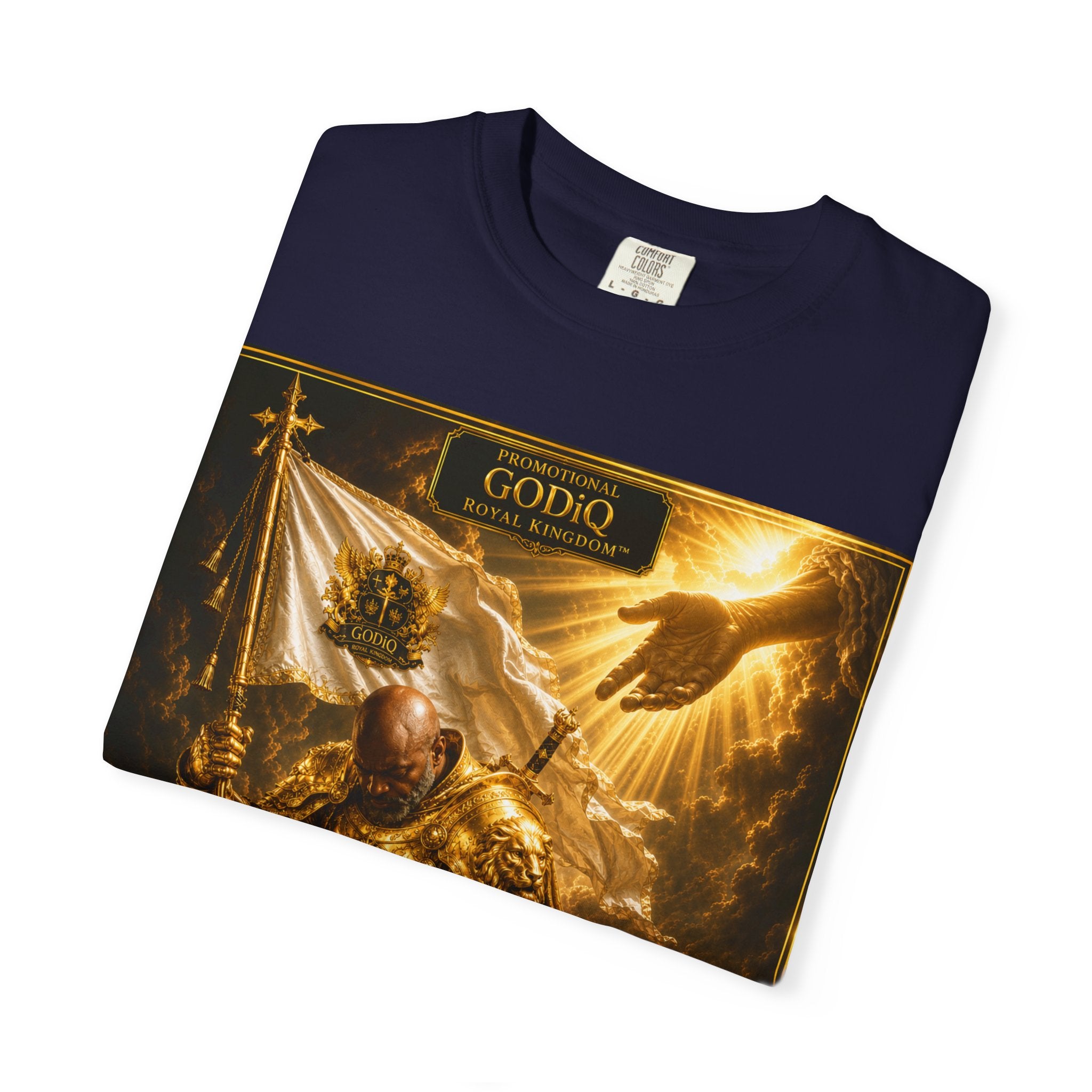 GODiQ Royal Kingdom™ "Navigating to Glory" Christian Book Cover T-Shirt – Premium Inspirational Author Tee | Sir Ron J. Brown Prophetic Memoir | Comfort Colors® 1717