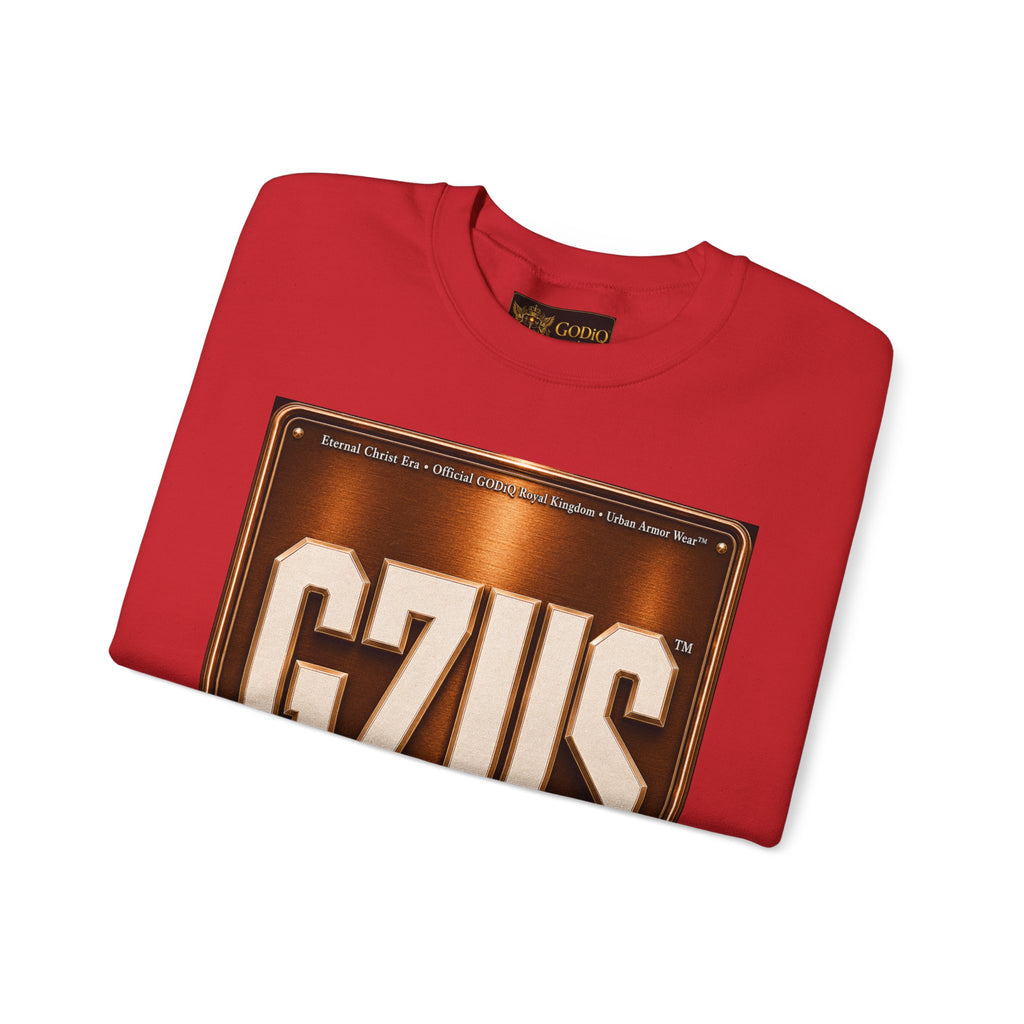 GZUS™ Psalm 23 Crewneck Sweatshirt – Luxury Christian Faith Sweatshirt | Jesus Graphic Pullover | Psalm 23 Scripture Sweatshirt | GODiQ Royal Kingdom™ Urban Armor Wear