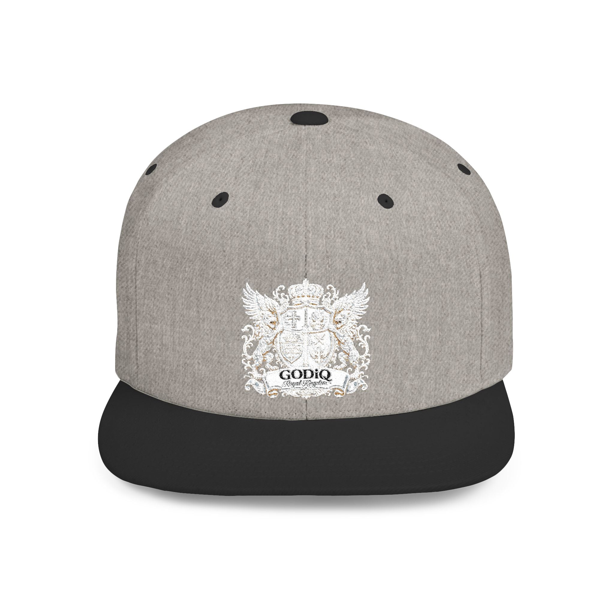 GODiQ Pearl Crest Hat Luxury Pearl Satin White Heritage Crest Cap| Premium Christian Streetwear
