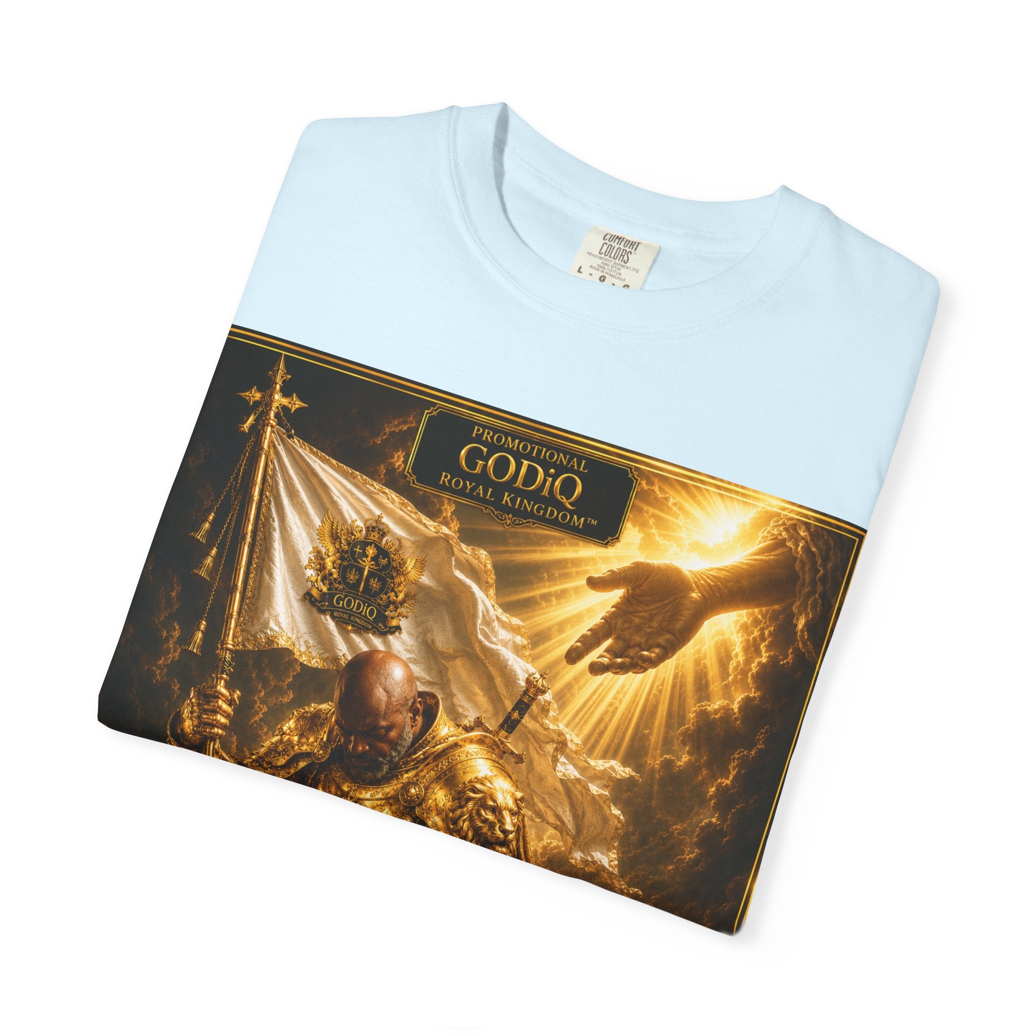 GODiQ Royal Kingdom™ "Navigating to Glory" Christian Book Cover T-Shirt – Premium Inspirational Author Tee | Sir Ron J. Brown Prophetic Memoir | Comfort Colors® 1717