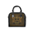GODiQ Royal Kingdom™ Women's Ministry Shoulder Handbag – Luxury Christian Bible Purse | Premium 24K Gold Crest Designer Handbag | Elegant Church & Kingdom Tote