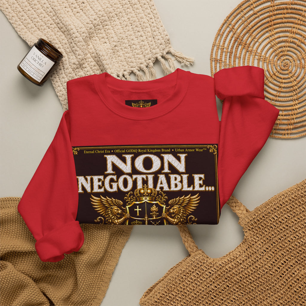 Faith Statement Sweatshirt - "Non Negotiable: Soul Sold Out For God" Crewneck