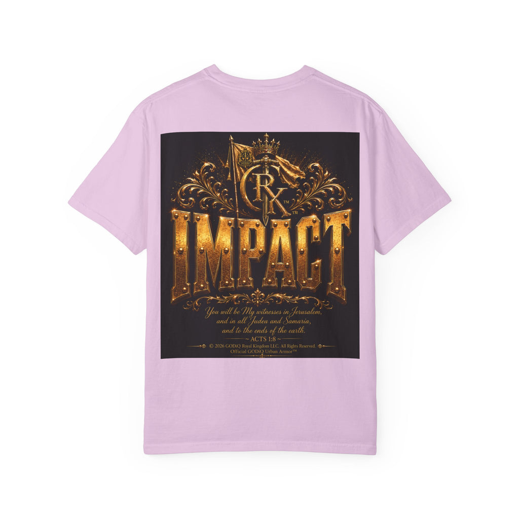 Legendary Impact™ Graphic T-Shirt – Luxury Christian Streetwear | Premium Garment-Dyed Heavyweight Tee | GODiQ Urban Armor™