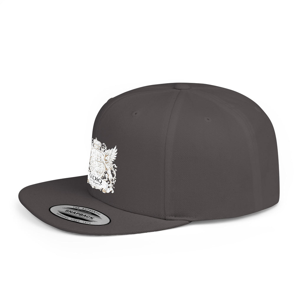 GODiQ Pearl Crest Hat Luxury Pearl Satin White Heritage Crest Cap| Premium Christian Streetwear