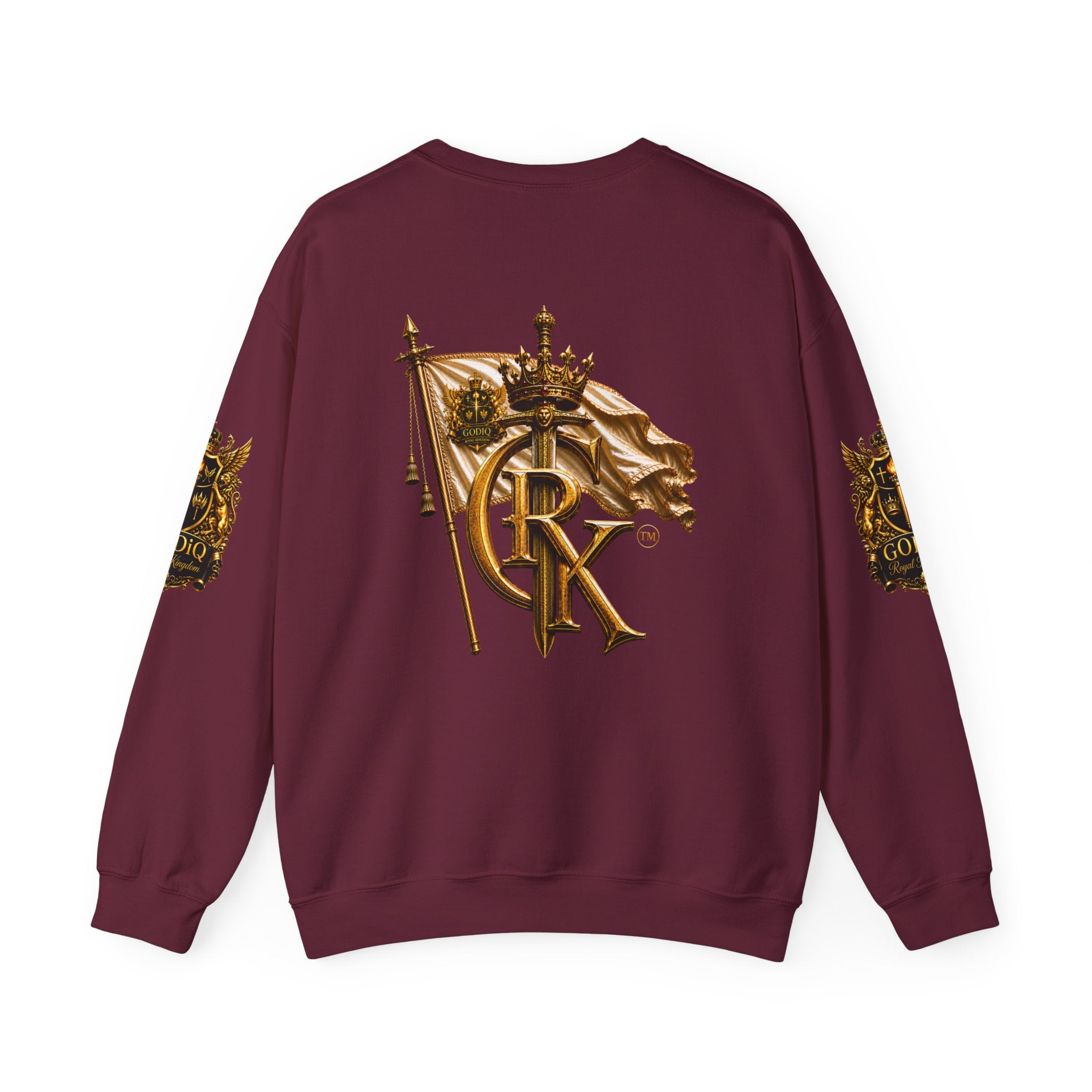 GODiQ Royal Kingdom™ "Lord I Need You Right Now" Crewneck Sweatshirt | Luxury Christian Graphic Sweatshirt | Premium Faith Streetwear | Gold Script Gospel Apparel