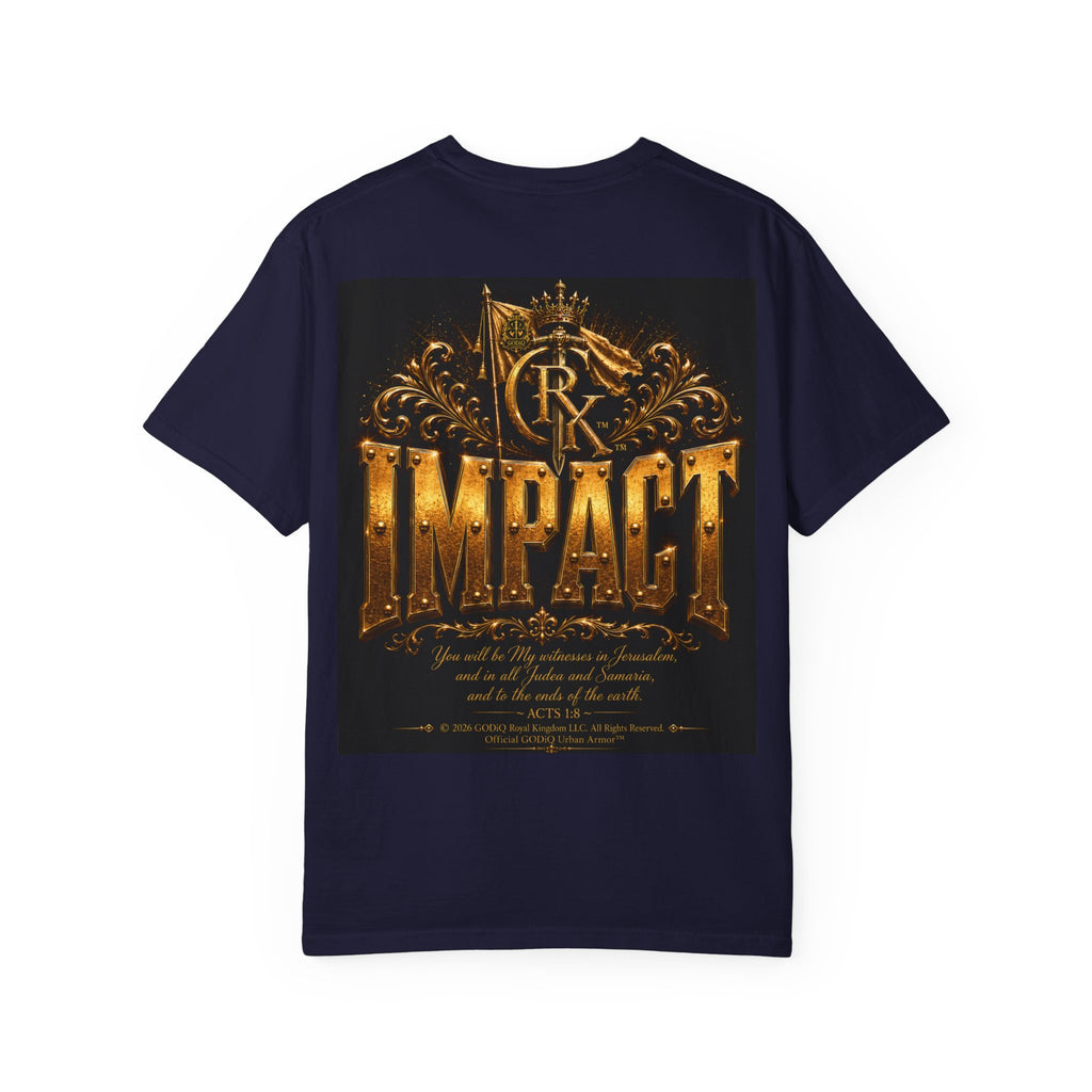 Legendary Impact™ Graphic T-Shirt – Luxury Christian Streetwear | Premium Garment-Dyed Heavyweight Tee | GODiQ Urban Armor™