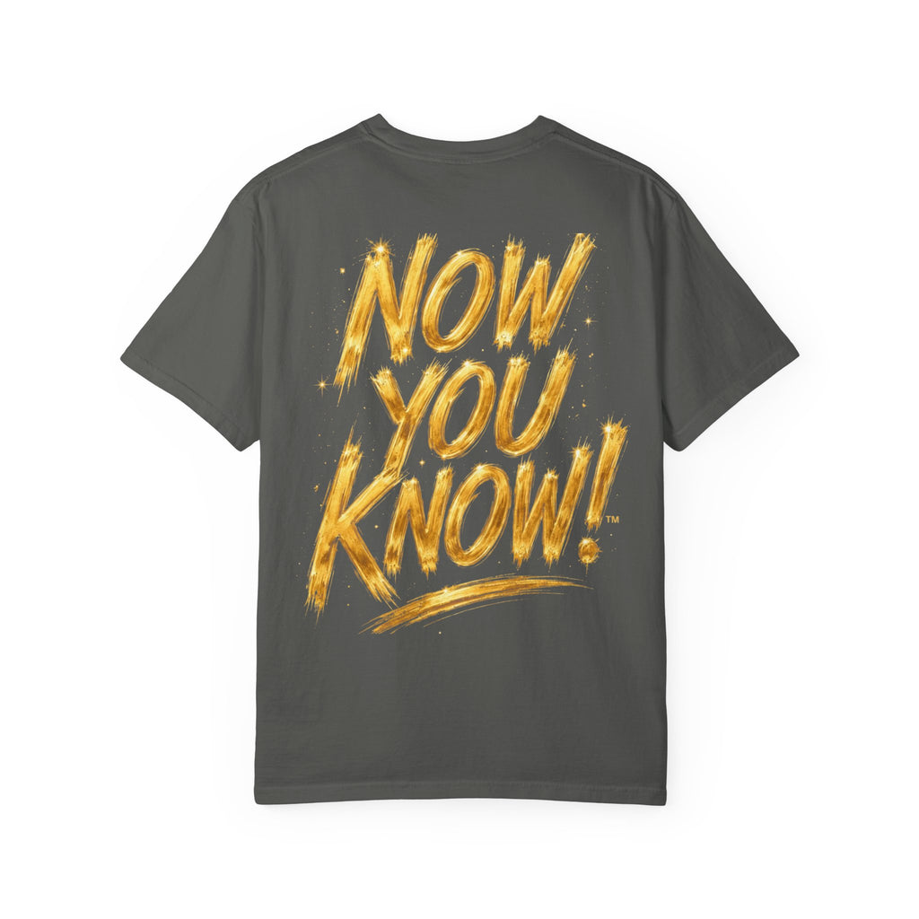 GODiQ Royal Kingdom™ Urban Armor Wear – "Now You Know" 18K Gold Graphic Unisex T-shirt