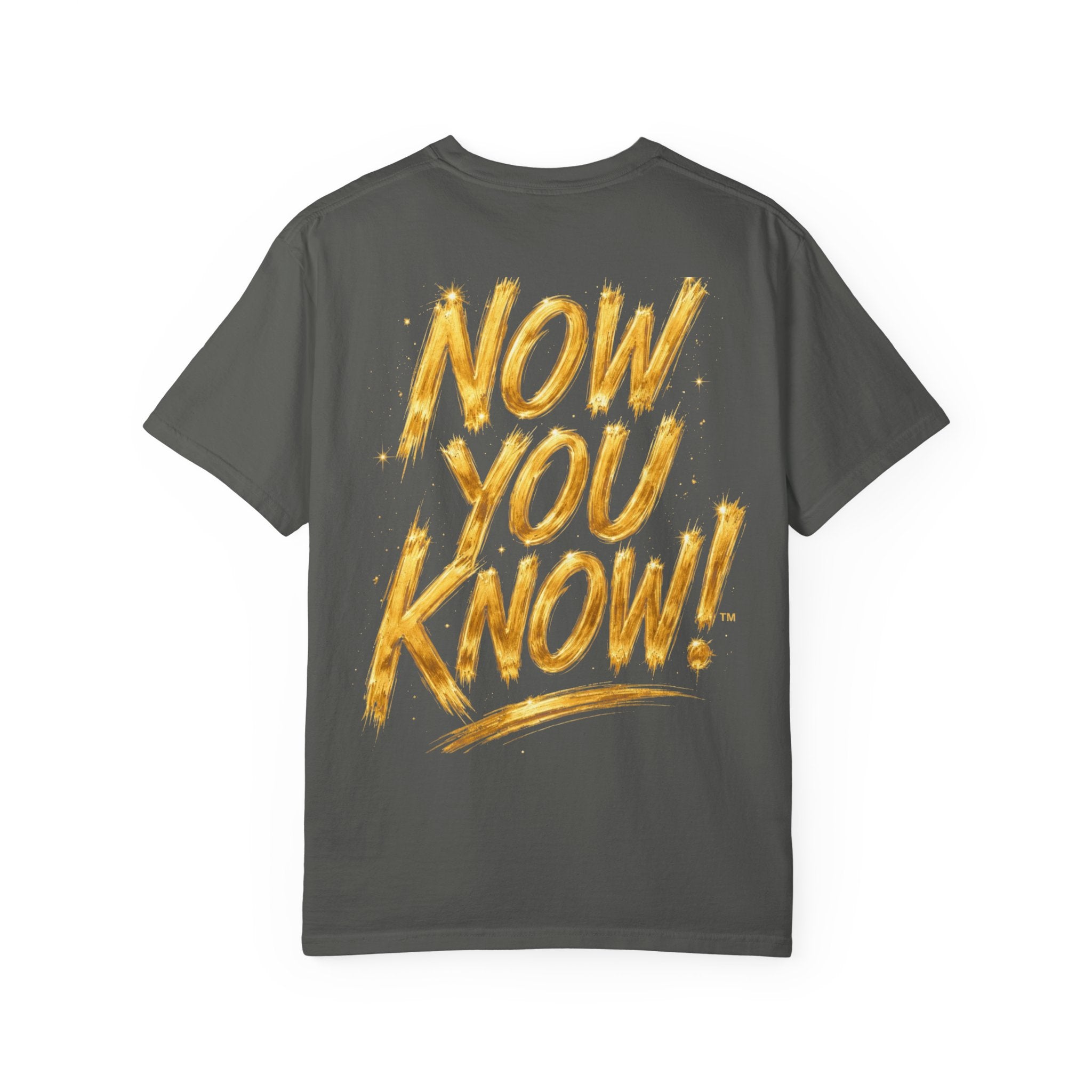 GODiQ Royal Kingdom™ Urban Armor Wear – "Now You Know" 18K Gold Graphic Unisex T-shirt