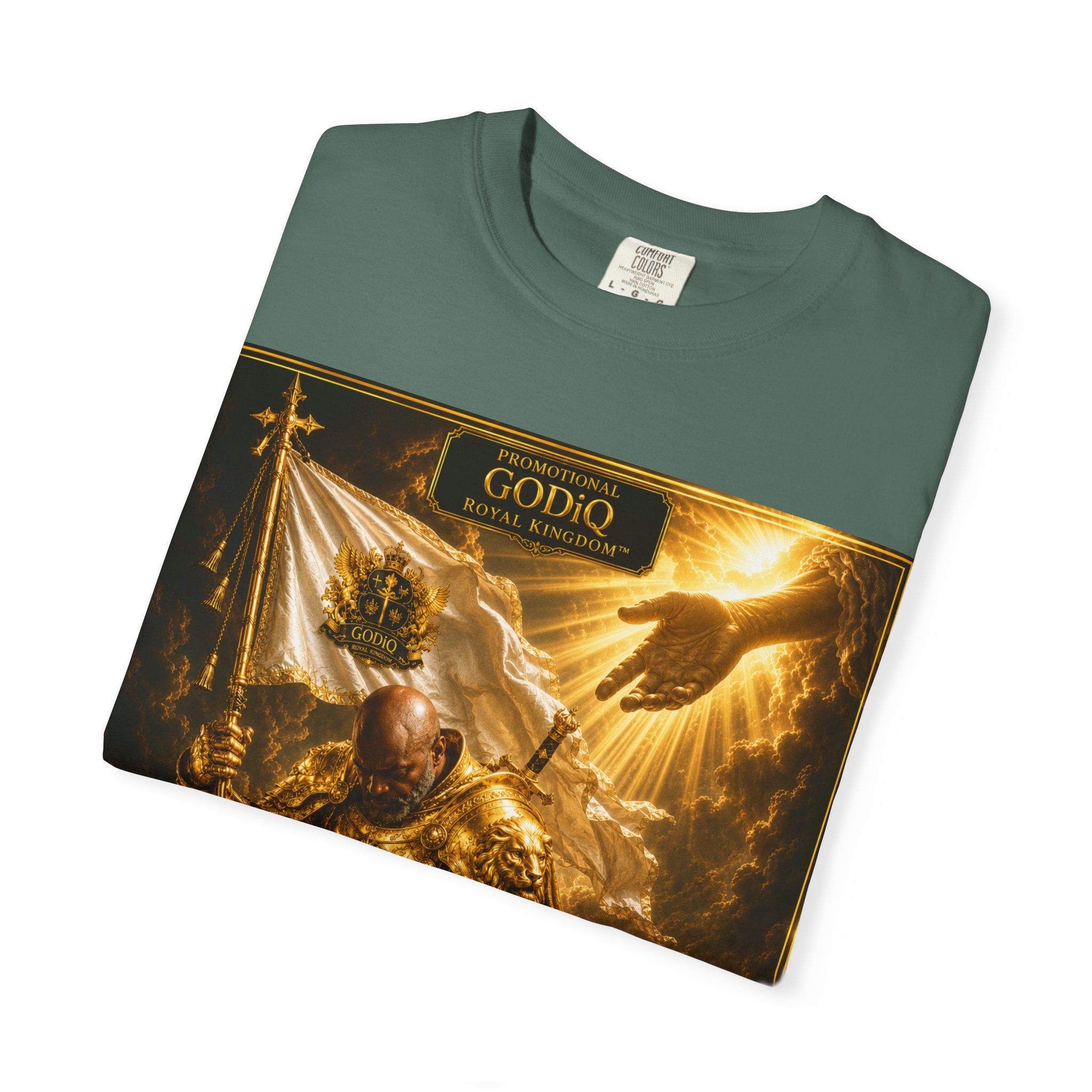 GODiQ Royal Kingdom™ "Navigating to Glory" Christian Book Cover T-Shirt – Premium Inspirational Author Tee | Sir Ron J. Brown Prophetic Memoir | Comfort Colors® 1717