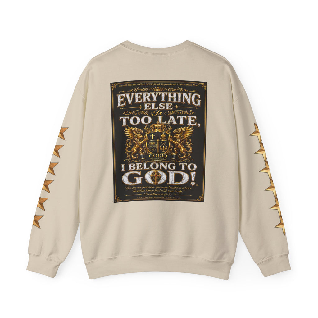 Faith Statement Sweatshirt - "Non Negotiable: Soul Sold Out For God" Crewneck