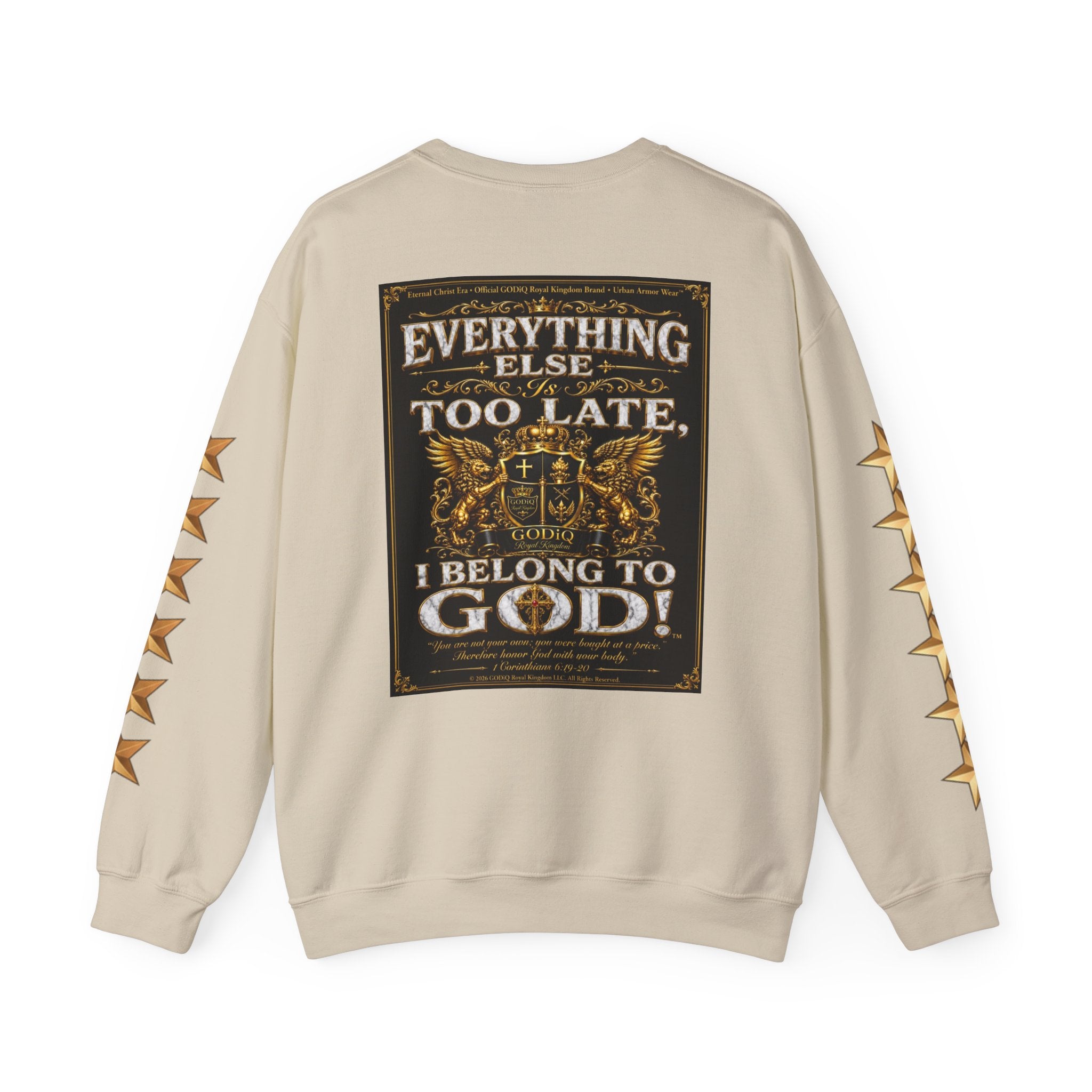 Faith Statement Sweatshirt - "Non Negotiable: Soul Sold Out For God" Crewneck