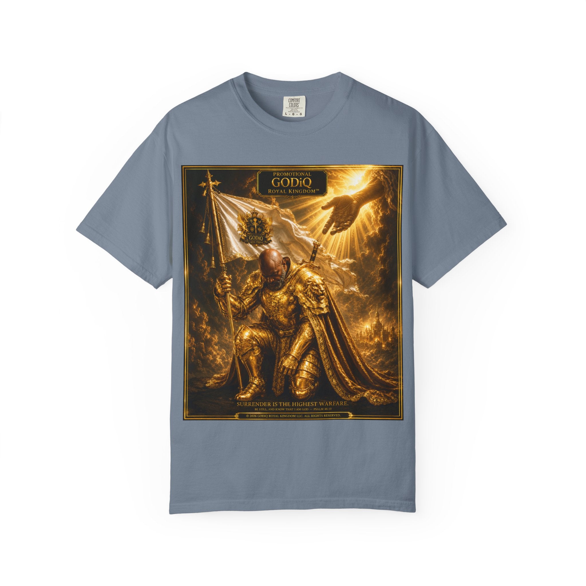 GODiQ Royal Kingdom™ "Navigating to Glory" Christian Book Cover T-Shirt – Premium Inspirational Author Tee | Sir Ron J. Brown Prophetic Memoir | Comfort Colors® 1717