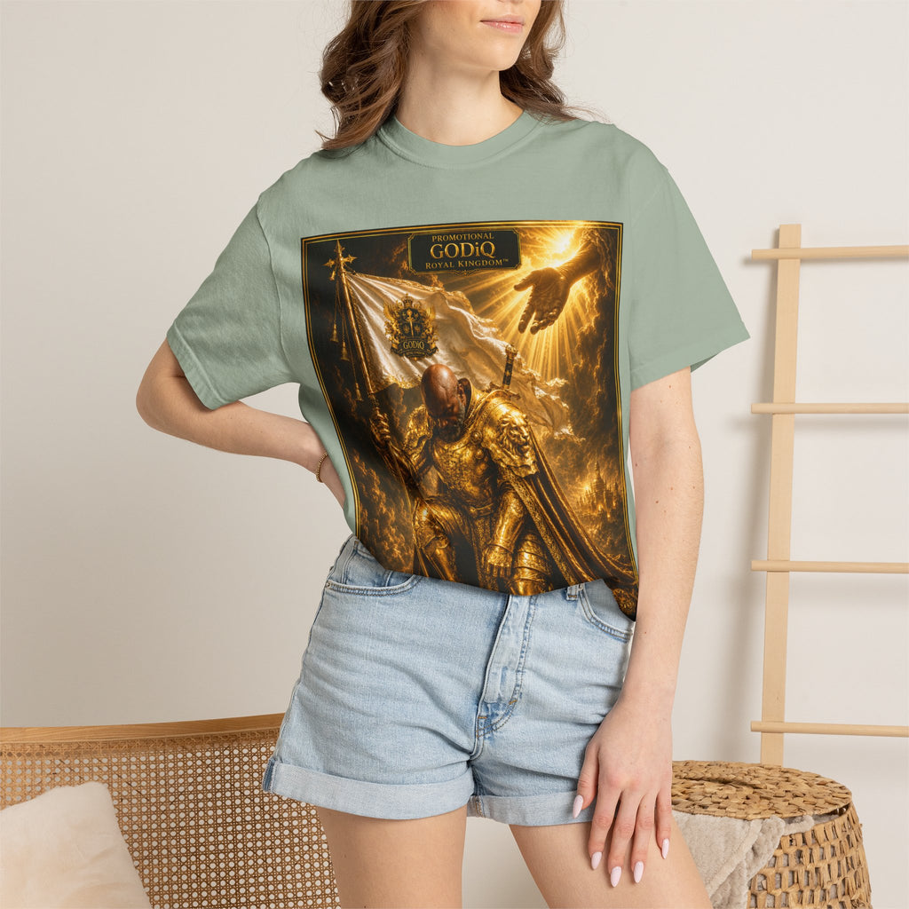 GODiQ Royal Kingdom™ "Navigating to Glory" Christian Book Cover T-Shirt – Premium Inspirational Author Tee | Sir Ron J. Brown Prophetic Memoir | Comfort Colors® 1717