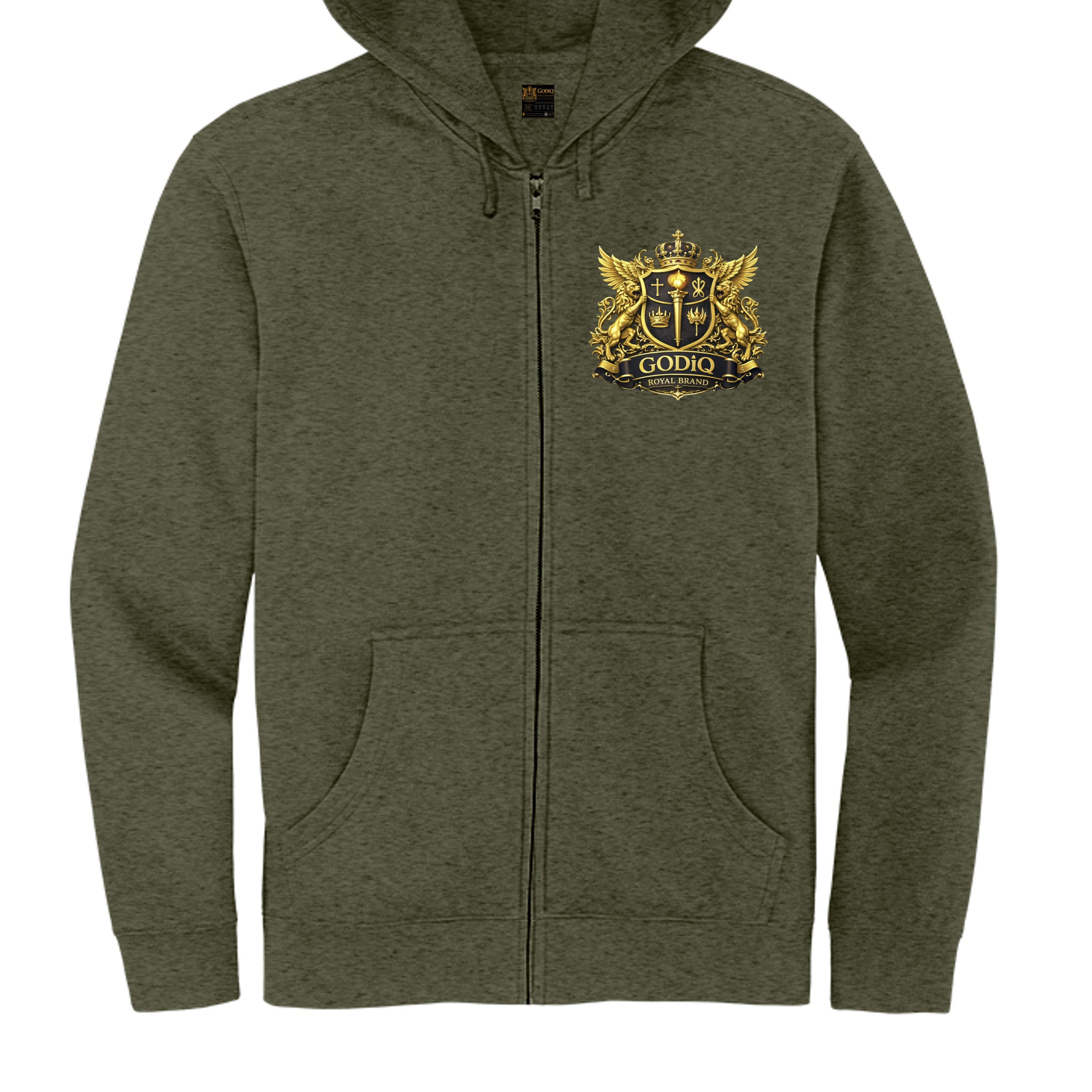 Heathered Olive - DT6102 - FRONT